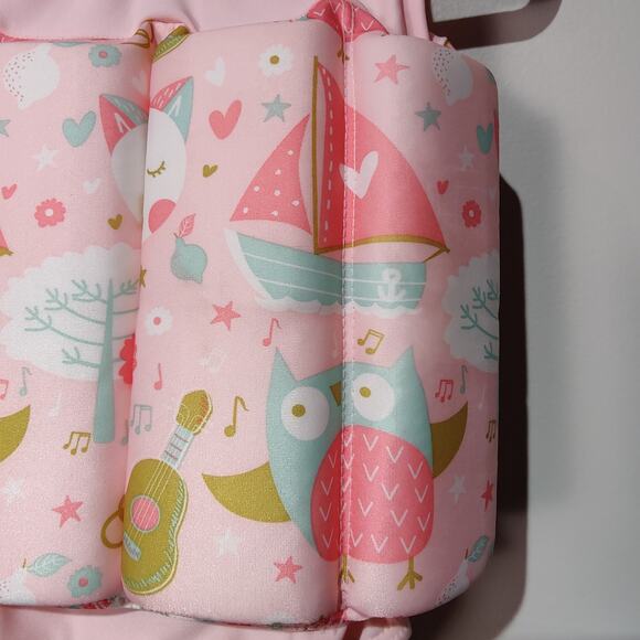 Splash About Baby Girl Sz 1-2 Years Float Suit Pink Owl Cat Swimsuit Life Jacket - Picture 3 of 5